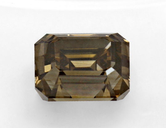 Foto 2 - 1,21 Diamant Emerald Cut Fancy Intense Olive Brown, HRD, D6202