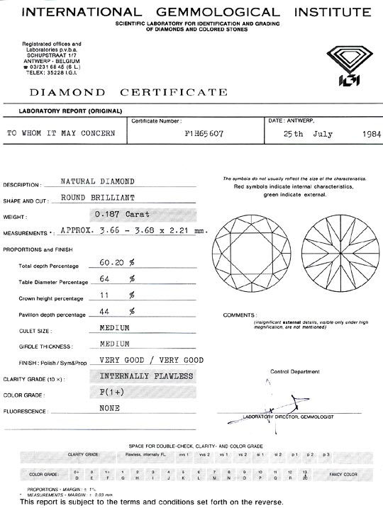 Foto 9 - Diamant 0,187 Brillant IGI Lupenrein Top Wesselton Plus, D6255