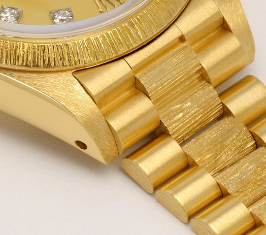 Foto 4 - Rolex Datejust Damen Uhr Gelb Gold-Diamanten Neuzustand, U2032